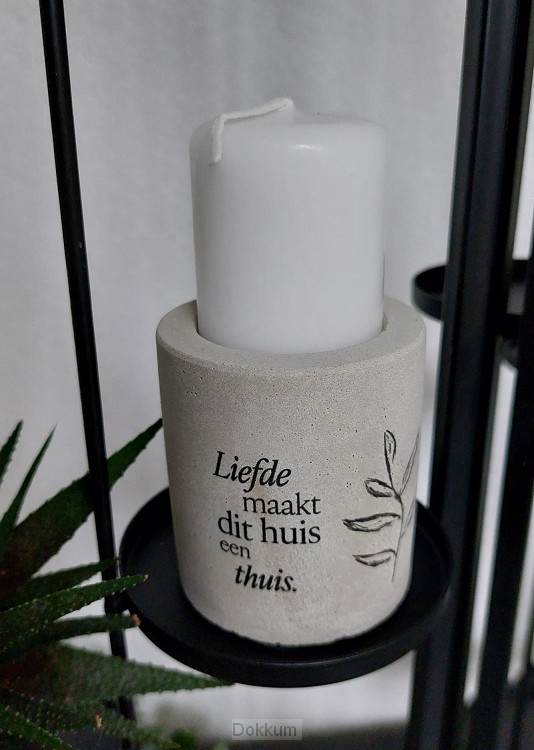 kaarsenstandaard Uw naam is