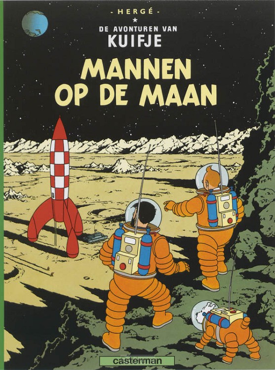 Kuifje / 16 mannen op de maan