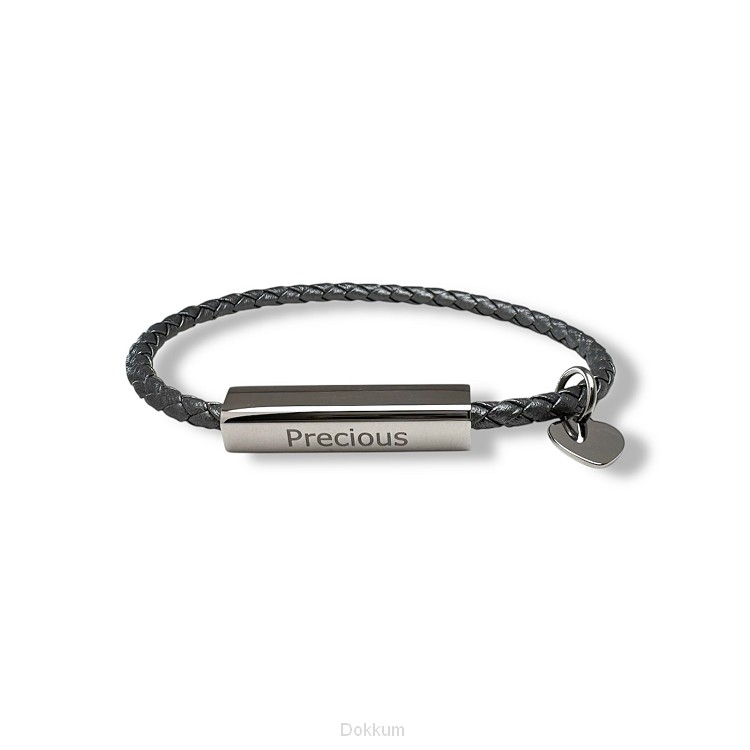 Armband Precious  grijs  16 cm