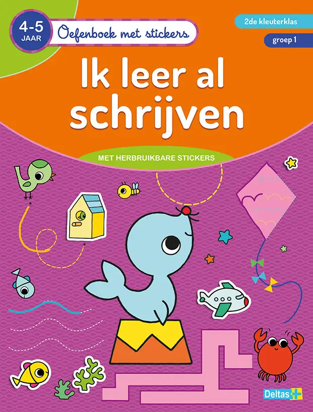 Oefenboek met stickers - Ik leer al schrijven (4-5 j.)