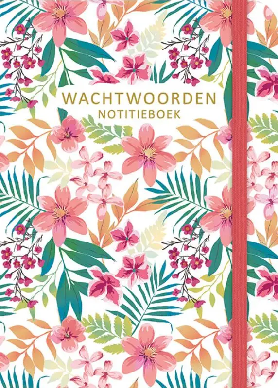 Wachtwoorden notitieboek - Flowers