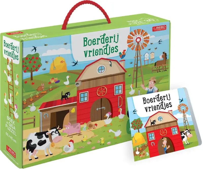 Boerderijvriendjes - boek + giga puzzel