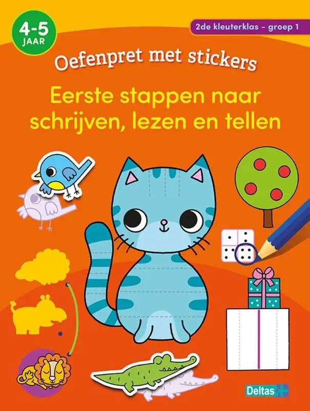 Oefenpret met stickers - Eerste stappen naar schrijven, lezen en tellen / groep 1