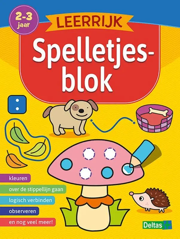 Leerrijk spelletjesblok / 2-3 jaar