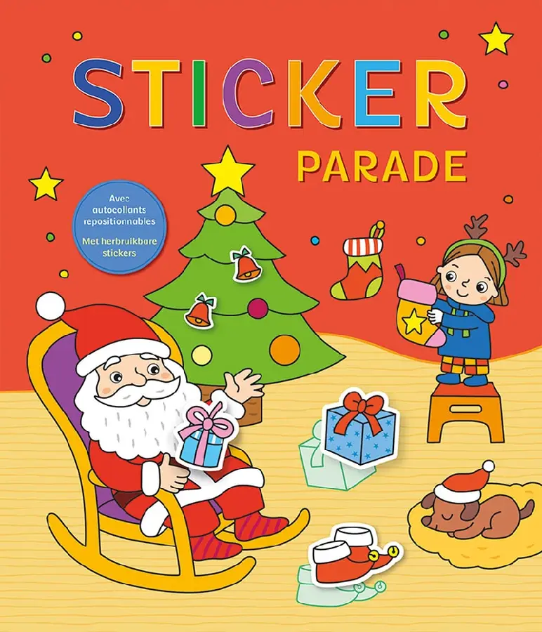Kerstman Sticker Parade / Le père Noël Sticker Parade
