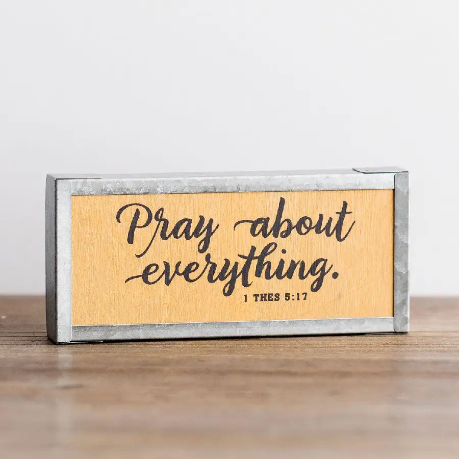 tabletop decor, pray about every