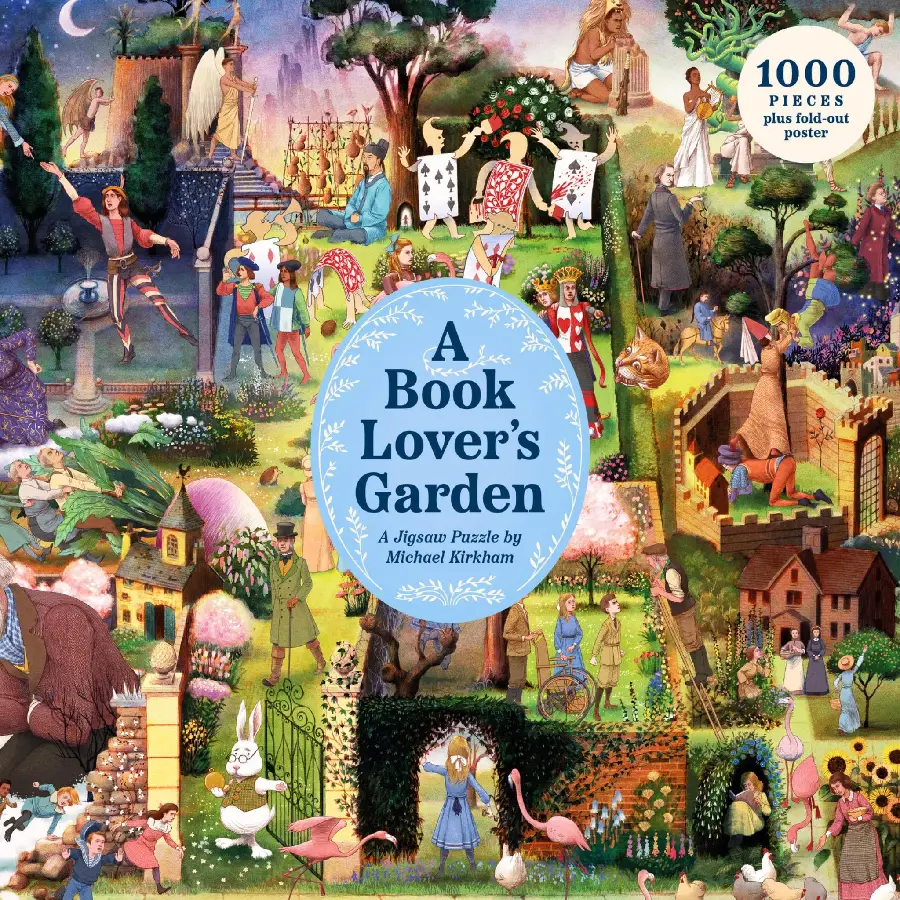 A Book Lover's Garden 1000 Piece Puzzle