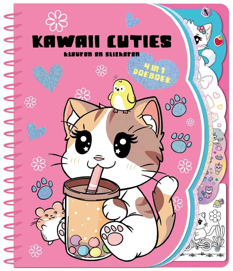 Kawaii cuties 4 in 1 doeboek