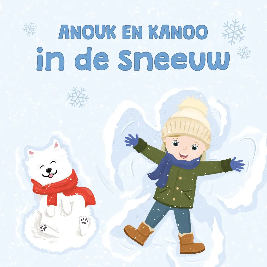 Anouk in de sneeuw