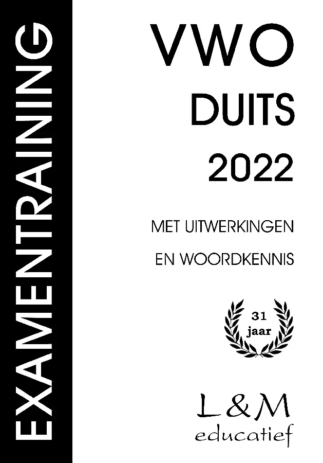 Examentraining Vwo Duits 2022