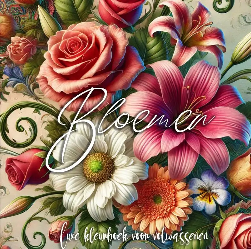 Luxe Bloemen Kleurboek voor Volwassenen (Hardcover)