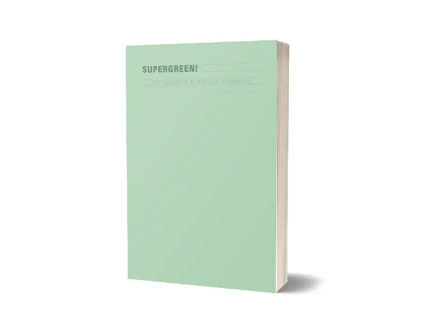 SUPERGREEN! DIY AGENDA & BULLET JOURNAL