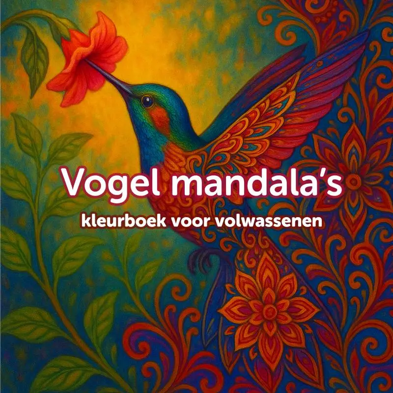 Mandala vogel kleurboek voor volwassenen