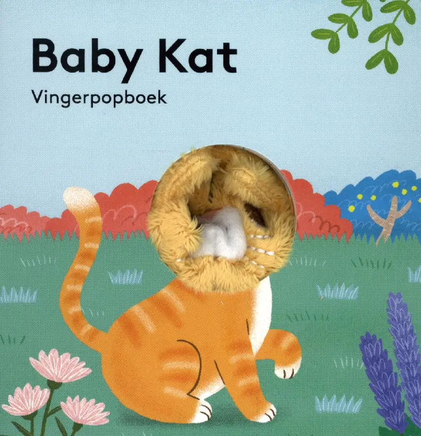 Vingerpopboekjes Baby Boerderijdieren - Baby Kat - los