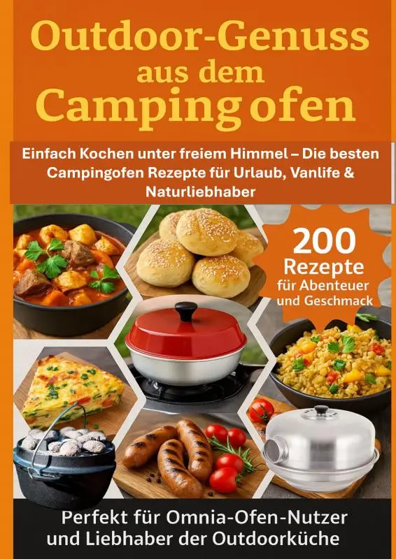 Outdoor-Genuss aus dem Campingofen - 200 Rezepte für Abenteuer und Geschmack Perfekt für Omnia-Ofen-Nutzer und Liebhaber der Outdoorküche