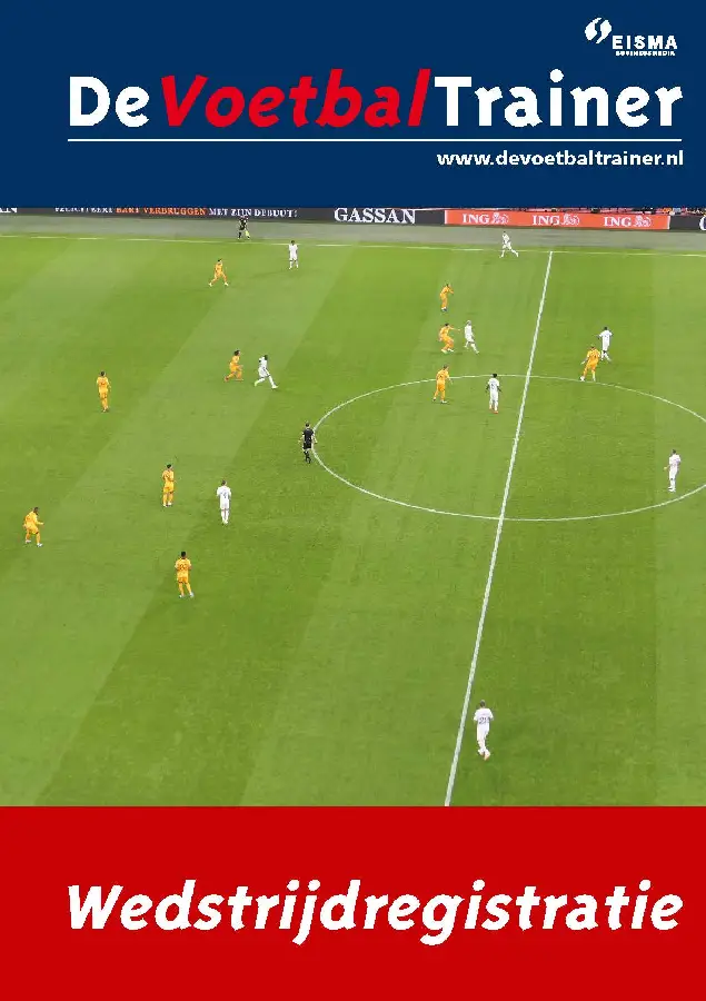 Coach Manager / Wedstrijdregistratie A5