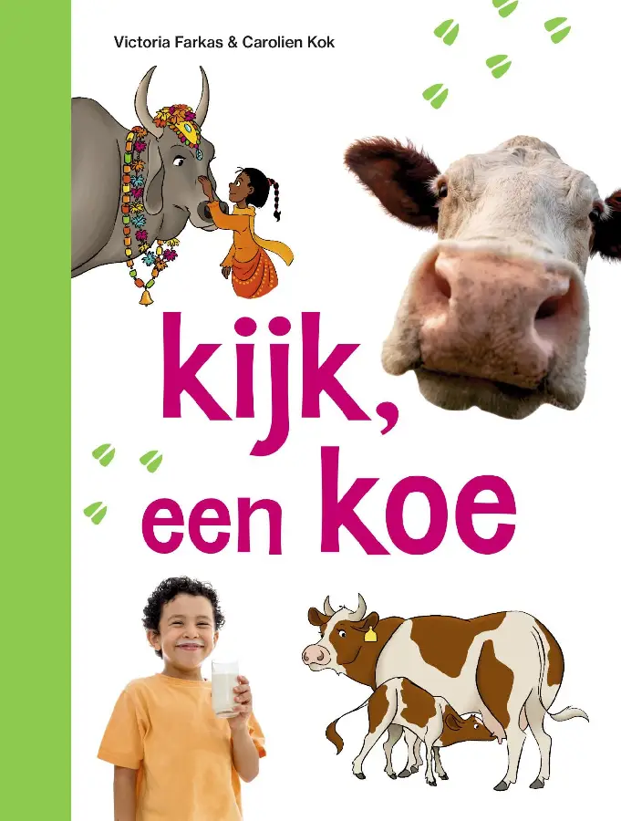 kijk, een koe