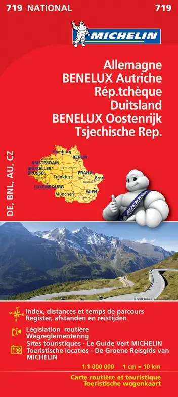 Michelin 719 Duits/Oost/Tsjech/BeNeLux