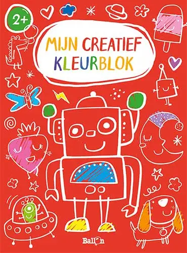 Mijn creatief kleurblok rood  2+