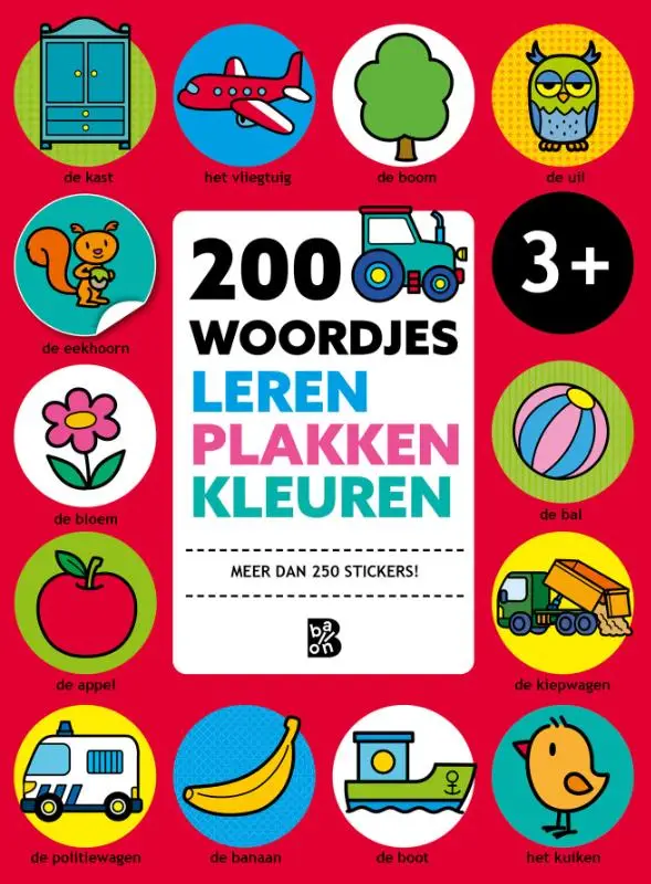 200 woordjes leren, plakken en kleuren (bind-up)