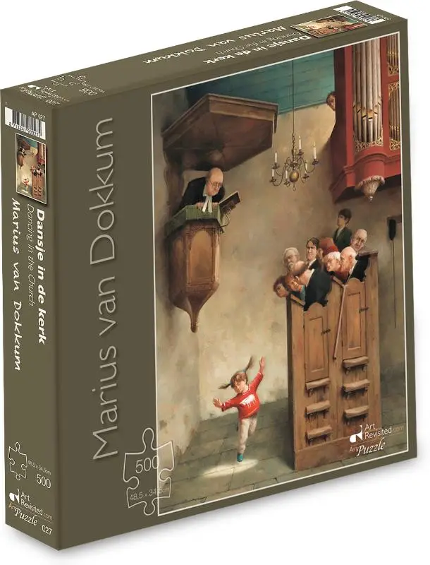 Marius van Dokkum - Dansje in de kerk - Puzzel 500 stukjes