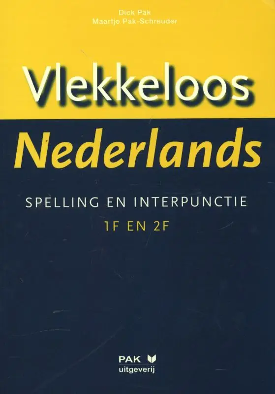 Vlekkeloos Nederlands / taalniveau 1F en 2F