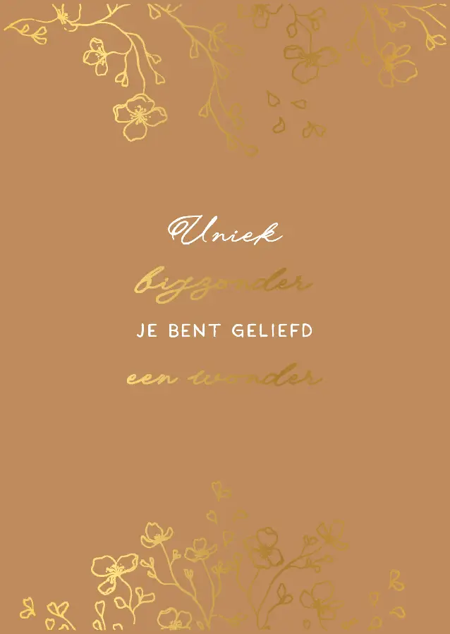 Poster A4 Uniek, bijzonder