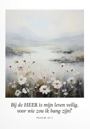 Poster A4  Bij de HEER is mijn leven