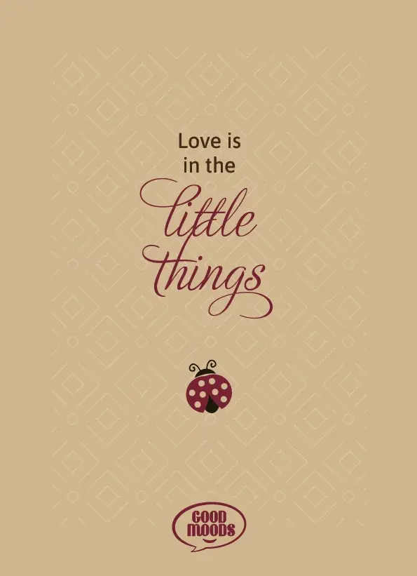 Love is in the little things