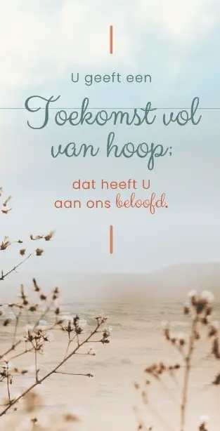 u geeft een toekomst