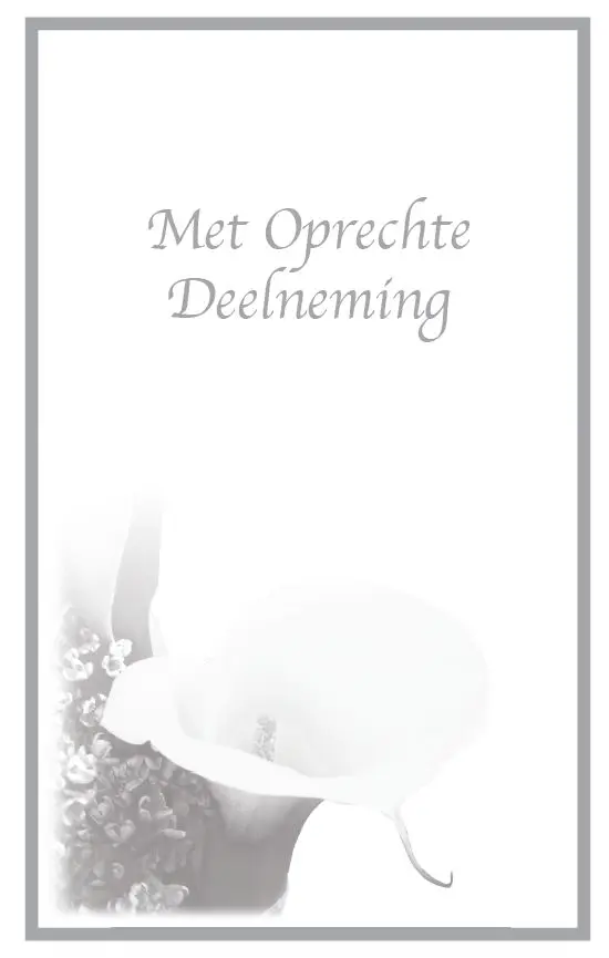Map Rouw Wenskaart