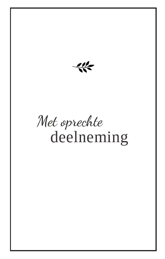 Map Rouw Wenskaart