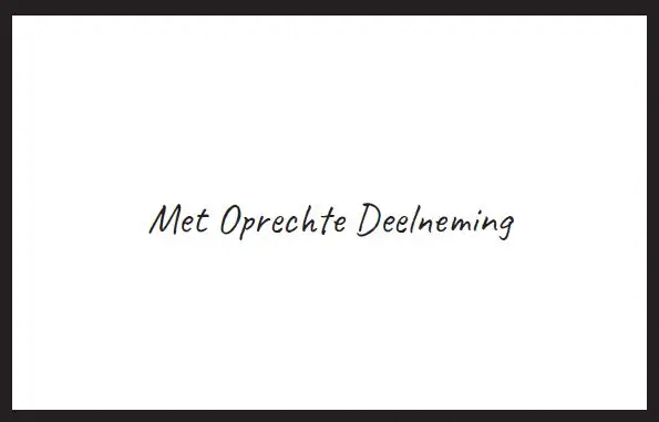 Map Rouw Zwart