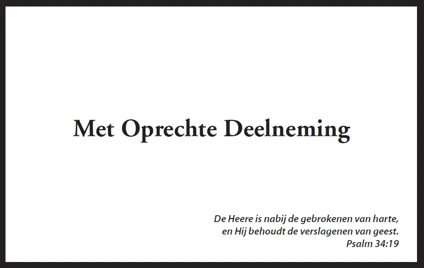 Map Rouw Zwart