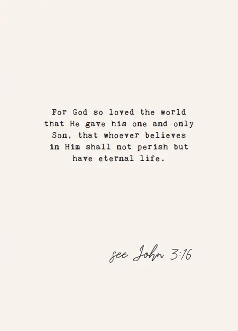 For God so loved the world