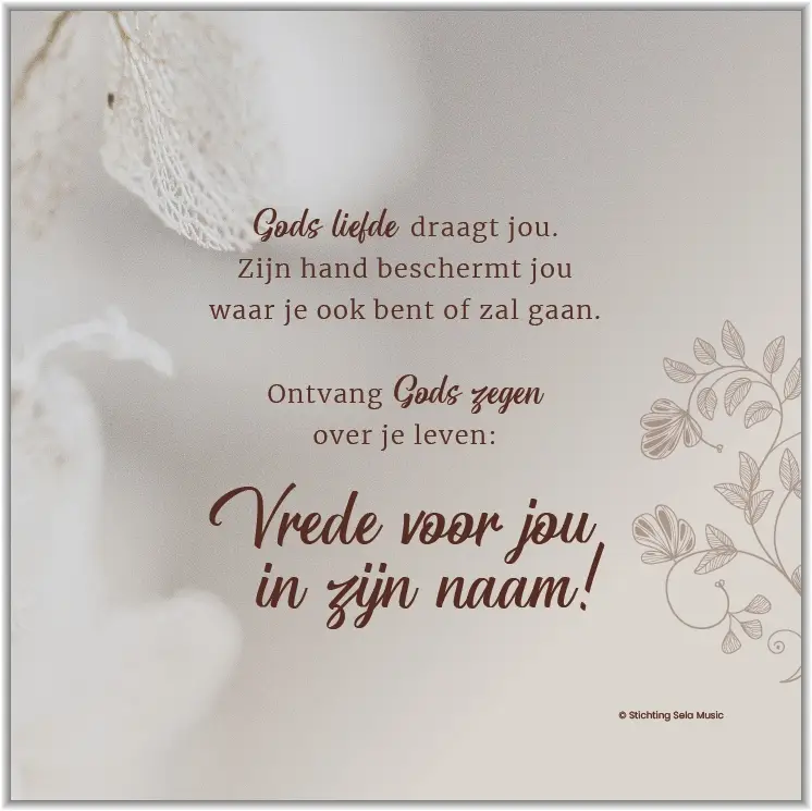 Poster Square Gods liefde draagt jou