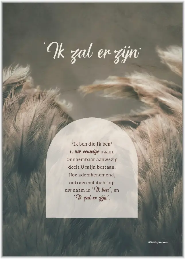 Poster A3 Ik zal er zijn