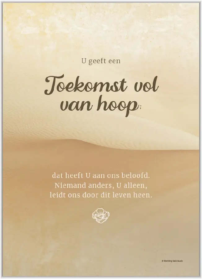 Poster A3 U geeft een toekomst