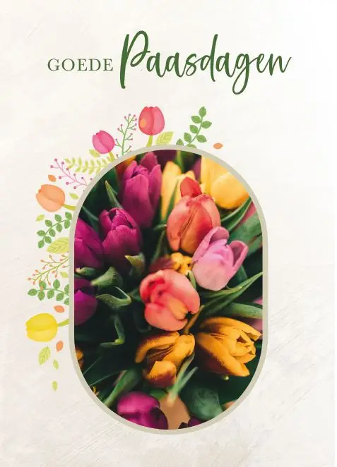 Prentbriefkaart Goede Paasdagen