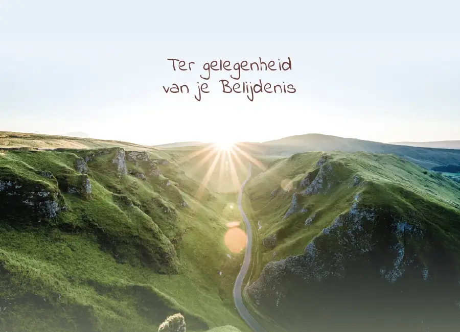 Prentbriefkaart T.Gelegenheid Belijdenis