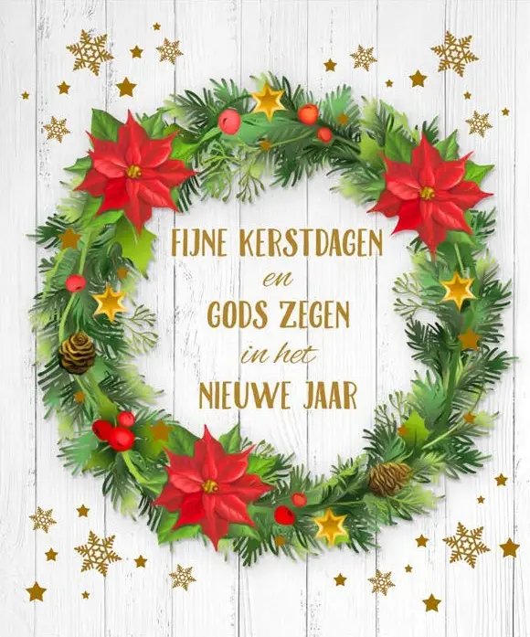 hangdoosje Fijne Kerstdagen Gods Zegen