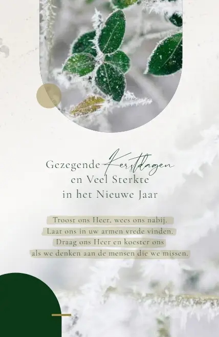 Wenskaart Gez. Kerst/VS + Selatekst