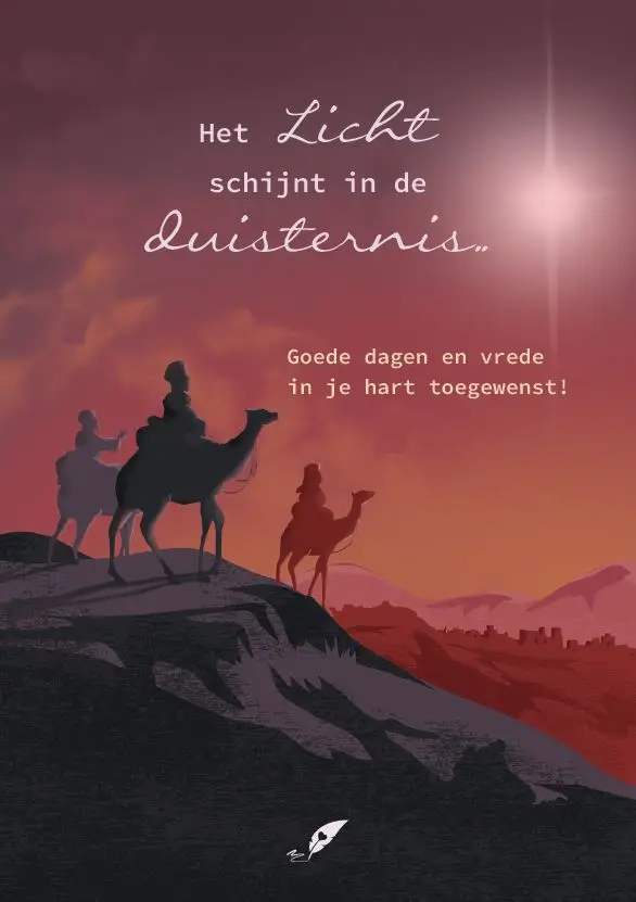Wenskaart Het Licht schijnt