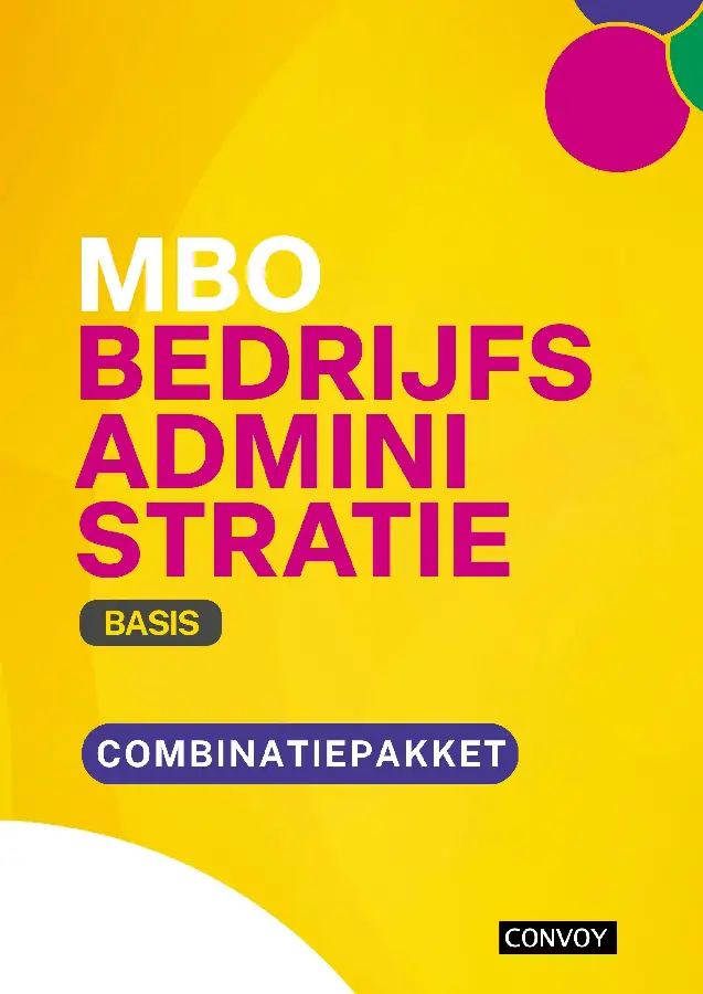 Basis / MBO Bedrijfsadministratie / Combinatiepakket