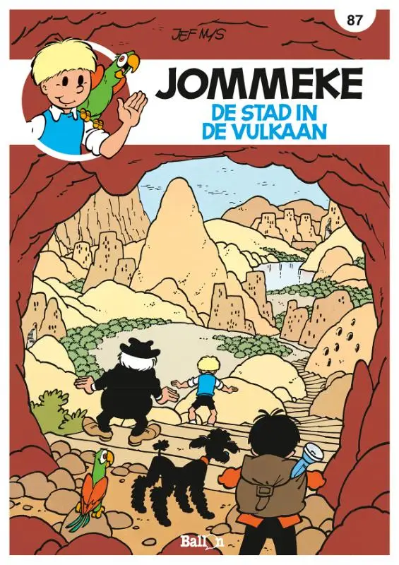 De stad in de vulkaan