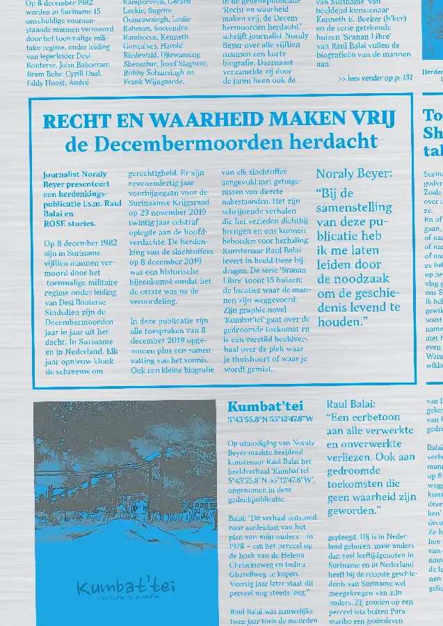 Recht en waarheid maken vrij - de Decembermoorden herdacht