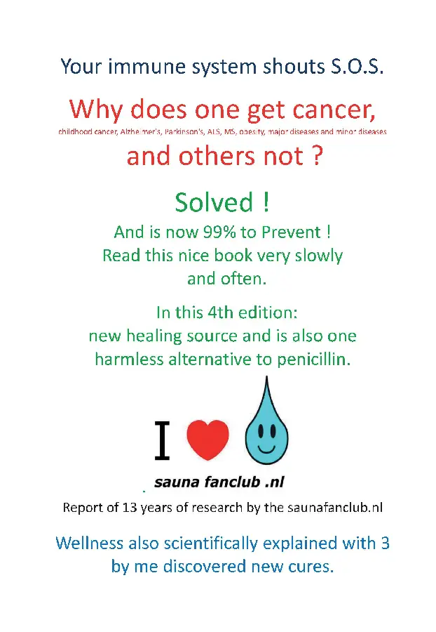 Your immuune system shouts S.O.S.