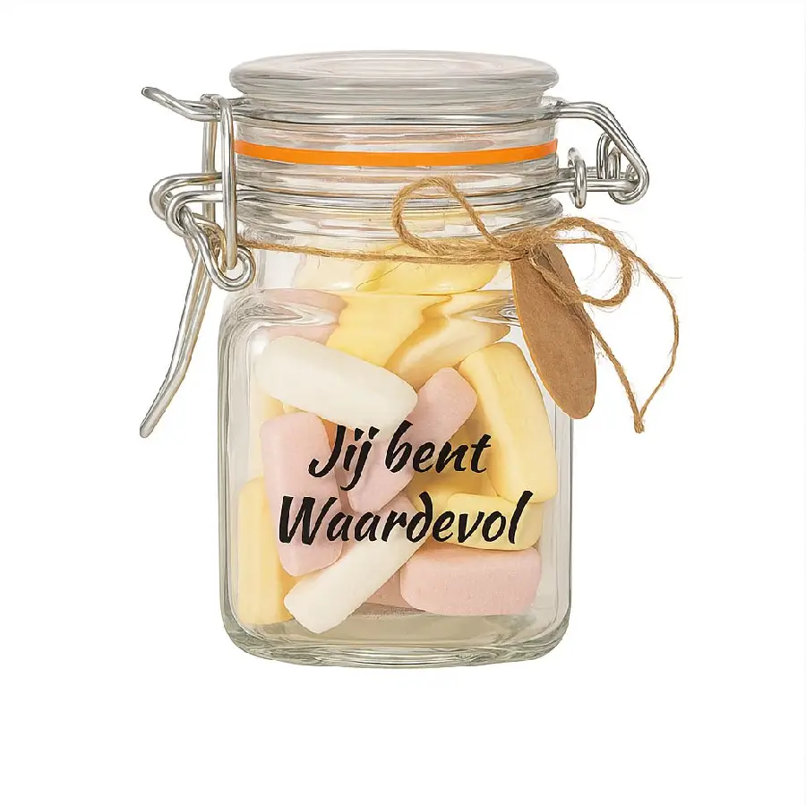 Snoeppotje hartjes Jij bent waardevol