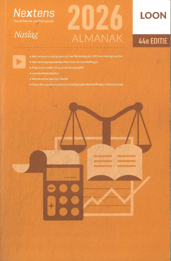 2026 / Nextens Loon Almanak / Cursusboek
