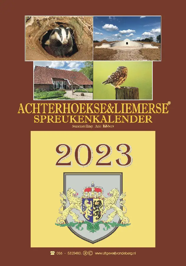 Achterhoekse & Liemerse spreukenkalender / 2023